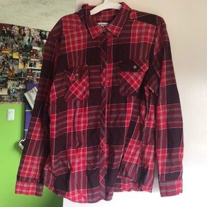 red flannel top